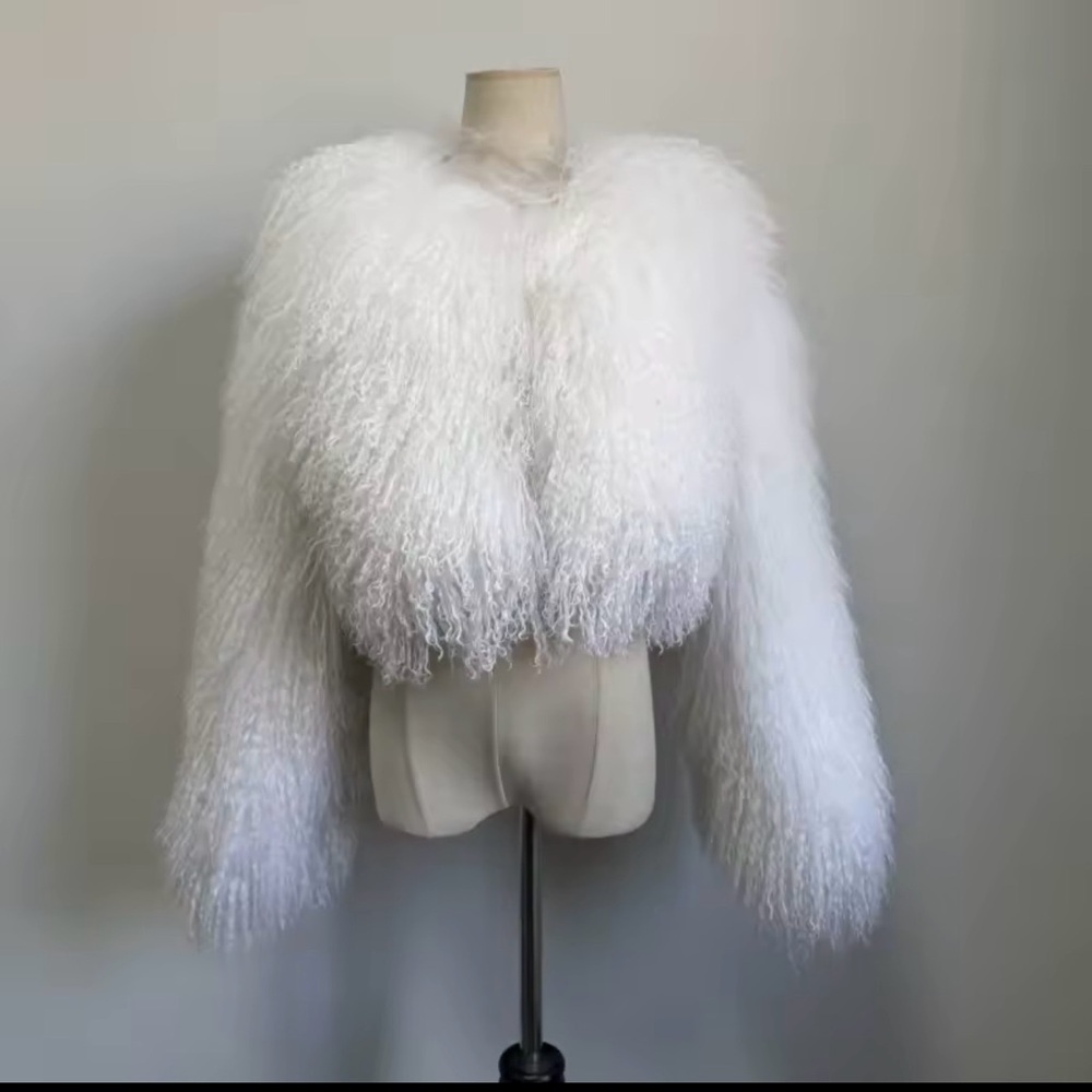Real Mongolia Sheep Fur Jacket